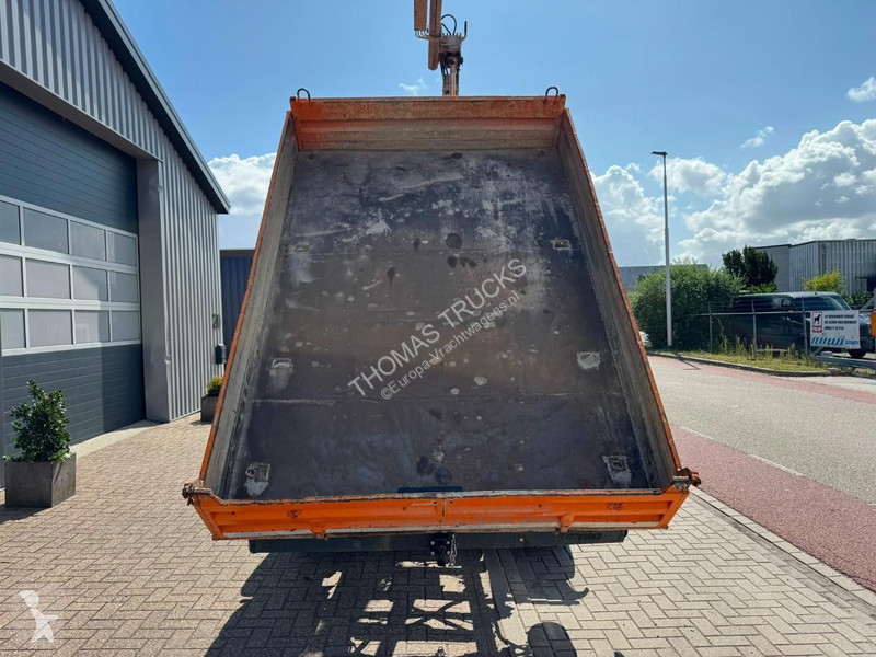 Camion Mercedes 816 Kraan / 3-zijdige Kipper,...