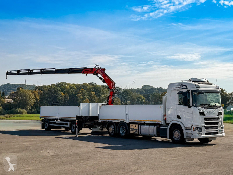 Scania 500 FASSI F235 A.2.26 + FUNK + Anhänger!...