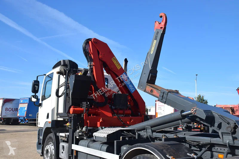 DAF 410 +Hooklift Palift 18t. and HMF crane truck