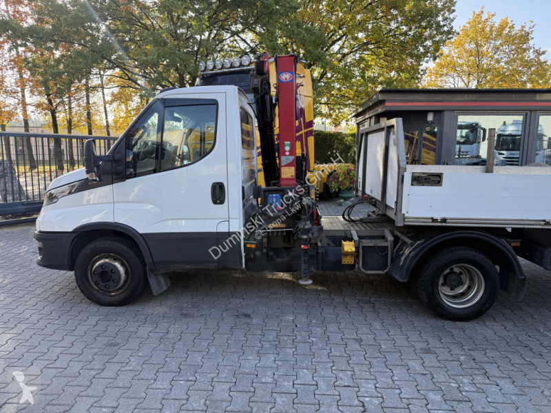 Teherautó Iveco 70-180 Kran HMF 710 + Auflieger