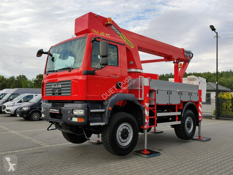 Camion MAN TGM 4x4 Zwyżka Bison Palfinger TKA...