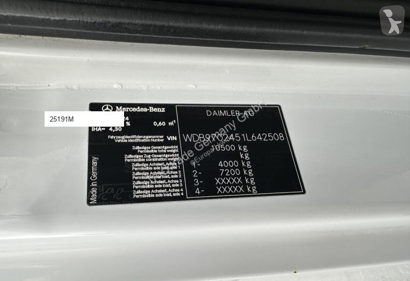 Kamion Mercedes 1022 Kühlkoffer mit HB