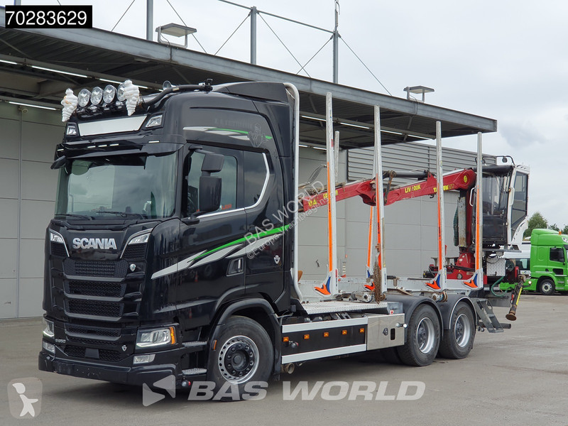 Camion Scania S650 S 6X4 Tajfun IV100K Kran...