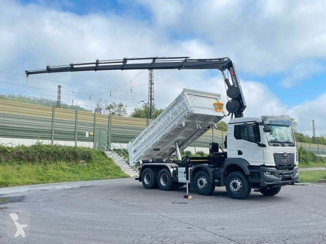 Lastbil MAN TGS 8x4/Euro6e Euromix Kipper Hiab...