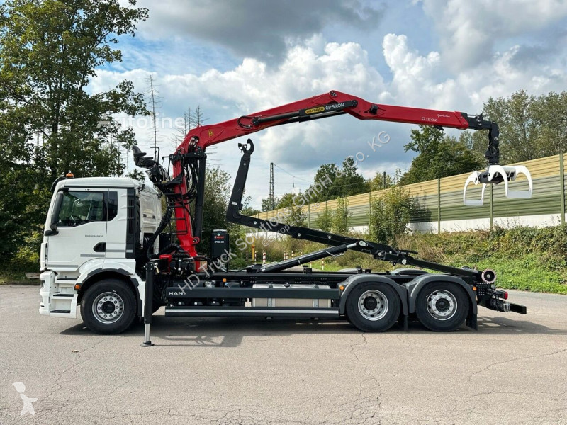 Kamion MAN TGS 26.470 6x2 Abrollkipper + Kran...