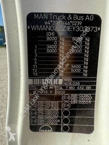 Lastbil MAN TGL 7.180 Euro 5 Schaltung abs...