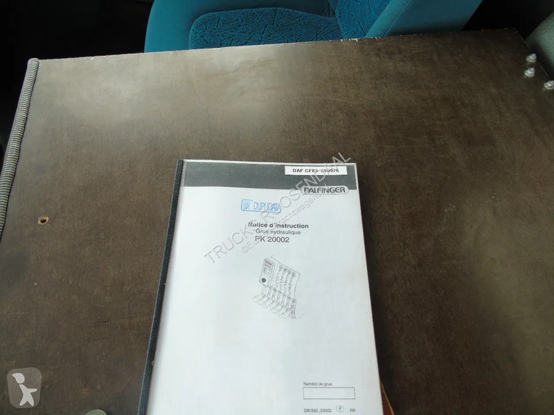 Kamion DAF 85380 + MANUAL + PALFINGER PK20.000...