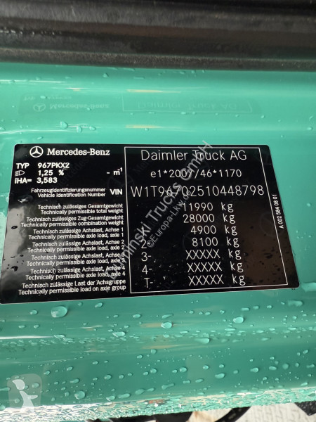 Kamion Mercedes 1227 Kran MKG 96