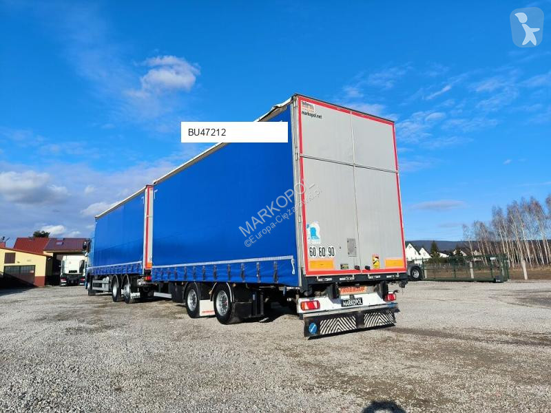 Camion remorque DAF Plandek Firanka