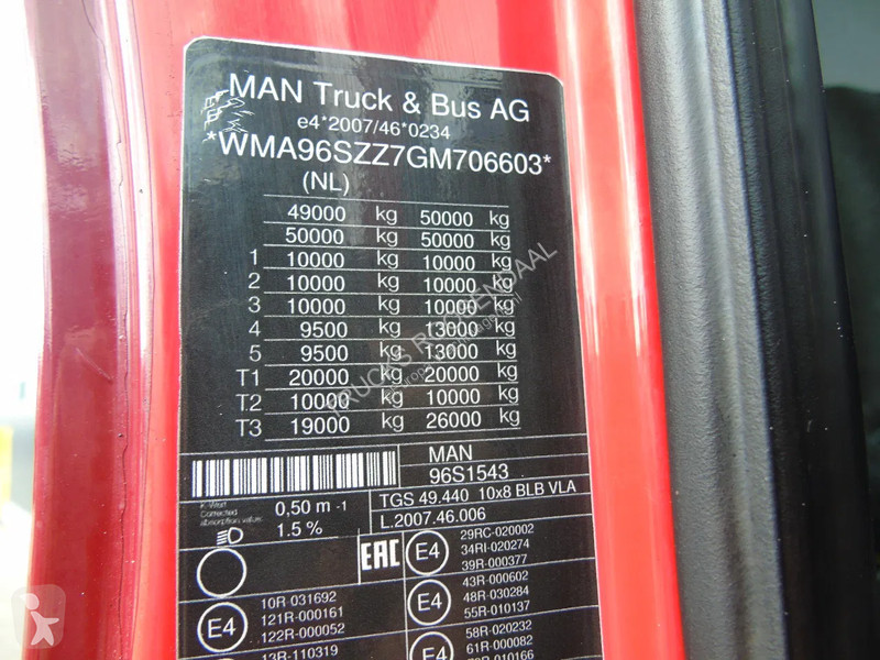 Camión MAN 50.440 + 10X8 + COMPLETE + EURO 6