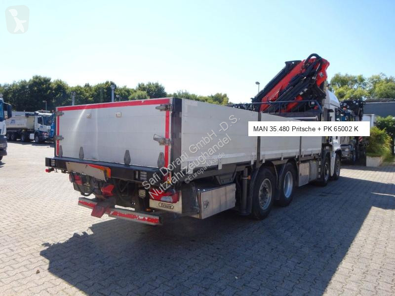 شاحنة MAN 35.480 TGS Pritsche + PK 65002 Kran 8x2