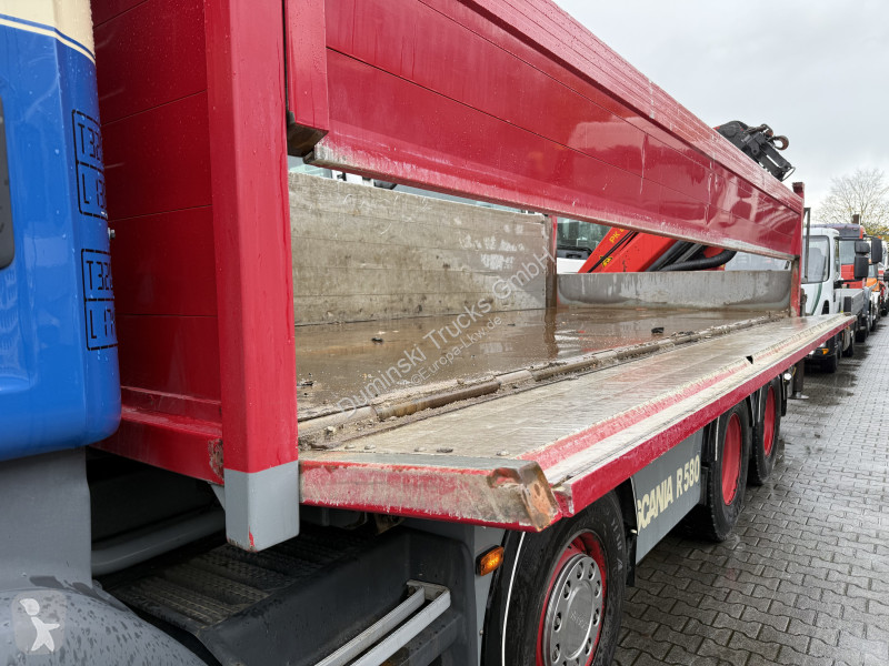 شاحنة Scania R580 V8 8X4 Kipper Kran Palfinger...