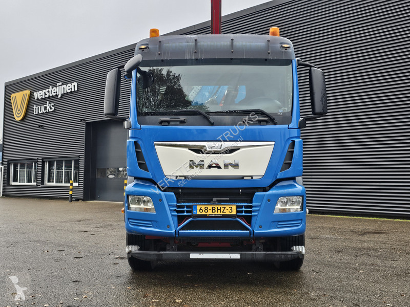 شاحنة MAN 47.440 BBL / 10X4 HOOKLIFT + Z CRANE