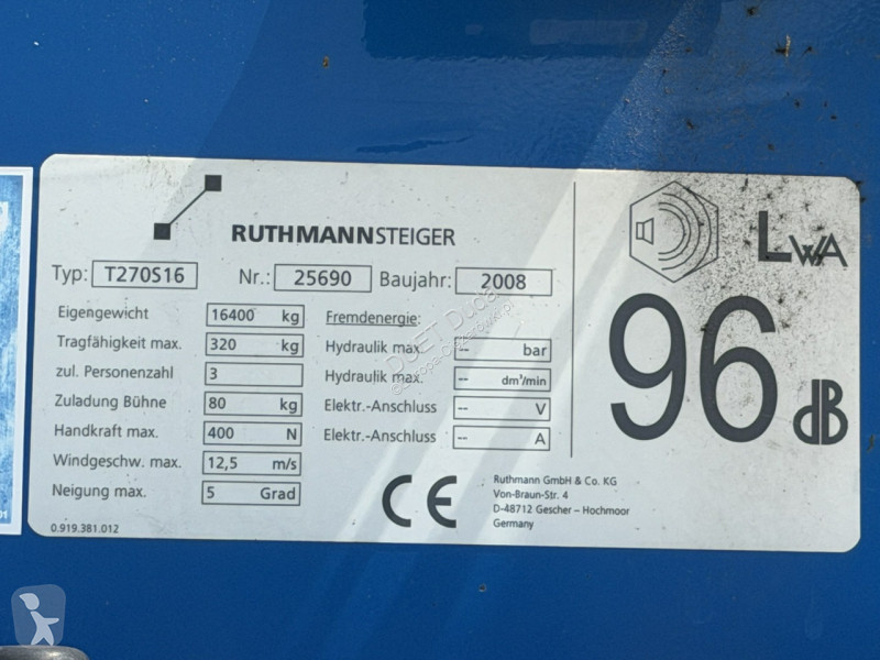 شاحنة Mercedes AXOR 1829 4x4 Zwyżka RUTHMANN...