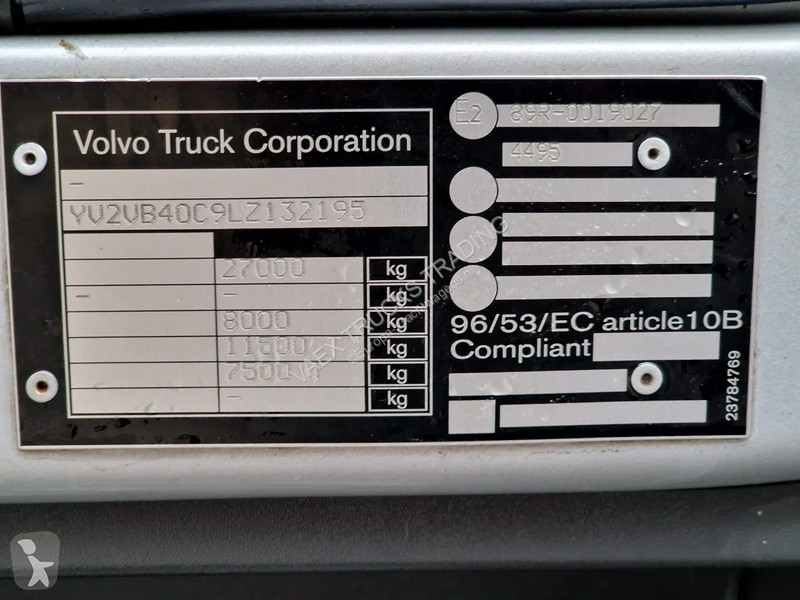 Lastbil Volvo Electric - 6x2*4 - BDF - Ful air...