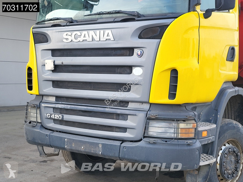 شاحنة Scania 420  8X6 8x6 18m3 KH Kipper Steel...