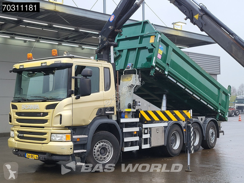 شاحنة Scania P410 P 8X4 N-Truck HMF 1800K3 Kran...