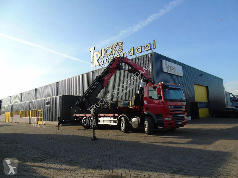 شاحنة DAF 85510 + FASSI 80TON 6x + 8X2 + EURO 5...