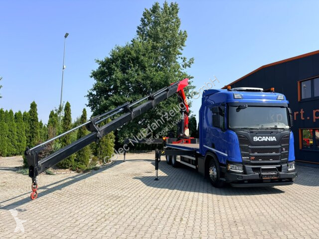 شاحنة Scania R500 6x4 Pritsche mit Kran...