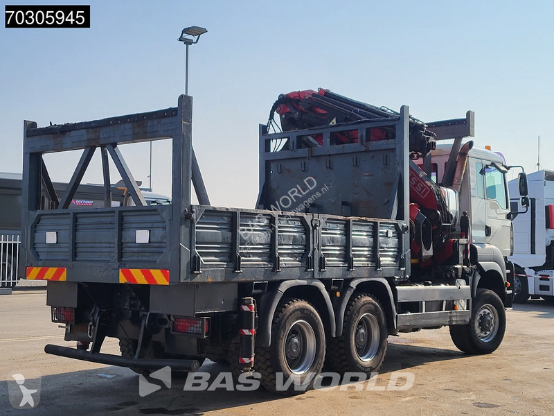 شاحنة MAN 33.350  6X6 Fassi F600 Crane Kran +...
