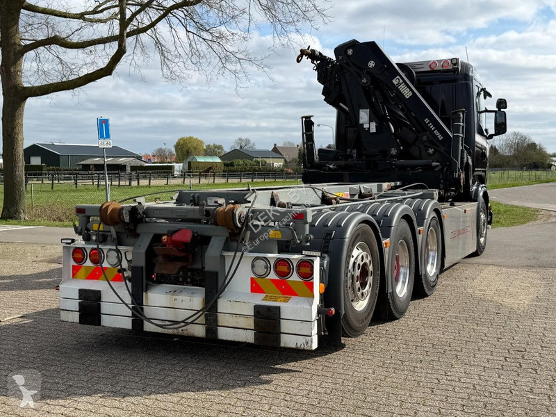 شاحنة Scania R580 V8 8x4 !!TRIPE HIAB 24 TM...
