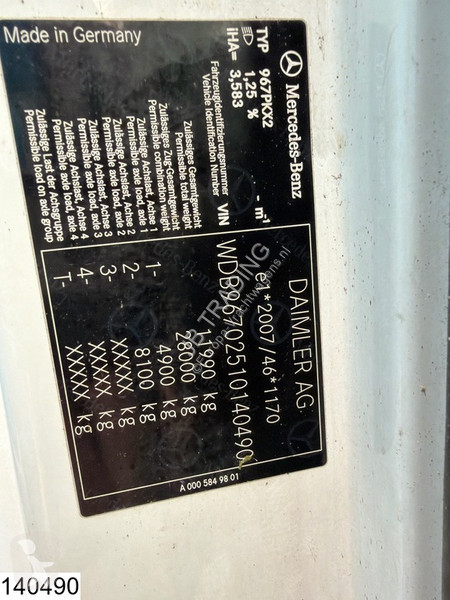 شاحنة Mercedes 1230 EURO 6, BDF