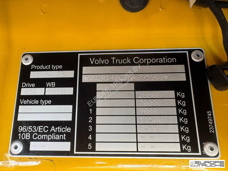 شاحنة Volvo 500 Full Air - Automatic - BDF - Lift