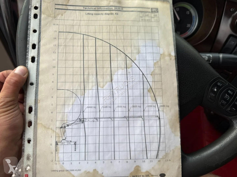 شاحنة DAF 85460 8X2 EURO 5 - HMF 2620 K4 +...