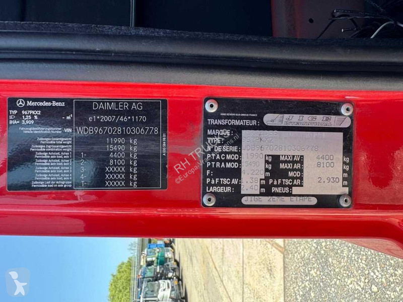شاحنة Mercedes 1224 4X2 EURO 6 - CHASSIS