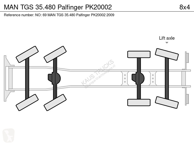 شاحنة MAN 35.480 Palfinger PK20002