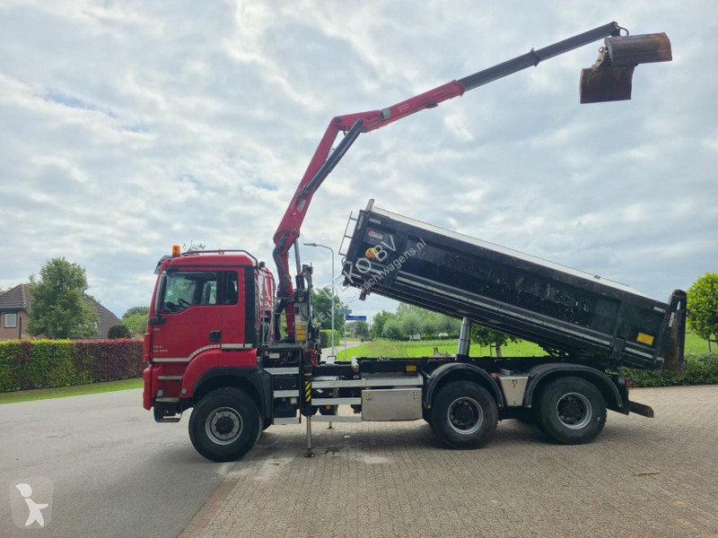 شاحنة MAN 33.400 6X6 BH WVT WS Z-crane/TIPPER!!...