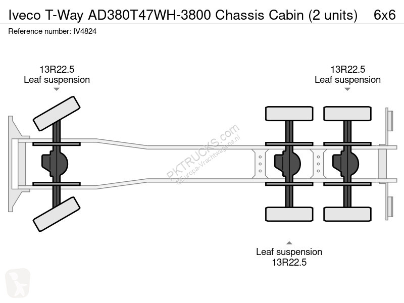 شاحنة Iveco AD380T47WH-3800 Chassis Cabin (2...