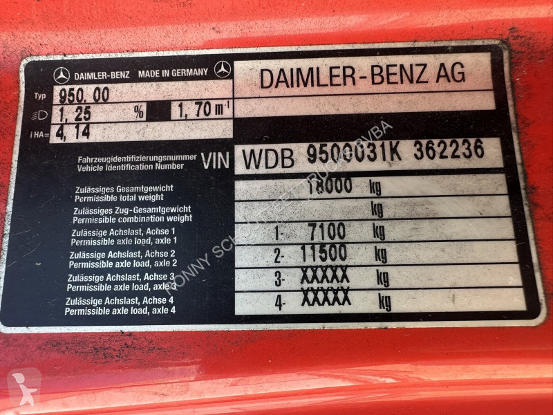 شاحنة Mercedes Actros 1831 4x2 Actros 1831 4x2,...