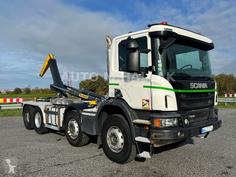 شاحنة Scania 410 Abrollkipper 8x4 alfinger...