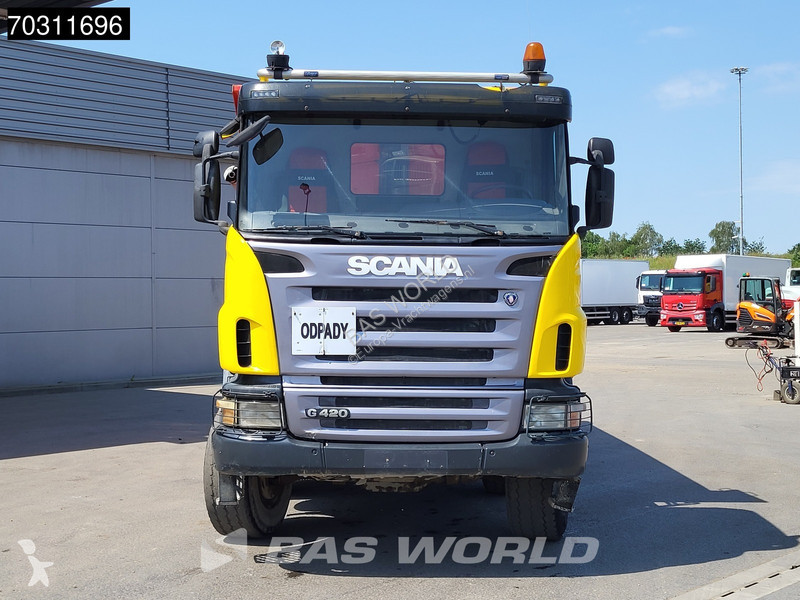 شاحنة Scania 420  8X6 8x6 Steel suspension 18m3...