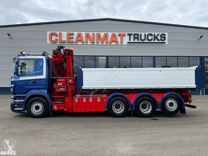 شاحنة Scania 560 V8 8x4 etarder Hiab 24...