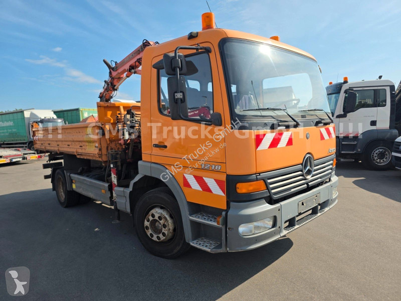 Camion Mercedes 1218 / Kipper+Kran / load...