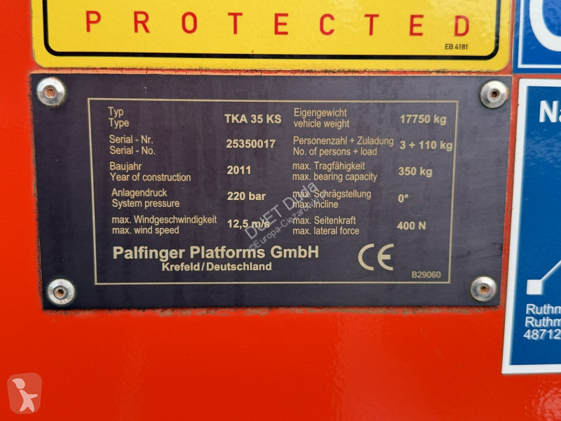 Kamion MAN TGM 18.340 Zwyżka BISON Palfinger 35...