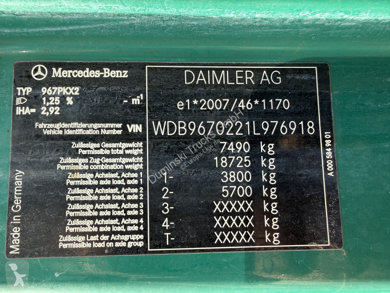 Mercedes 818 L Kran Atlas 35.2 A2 truck
