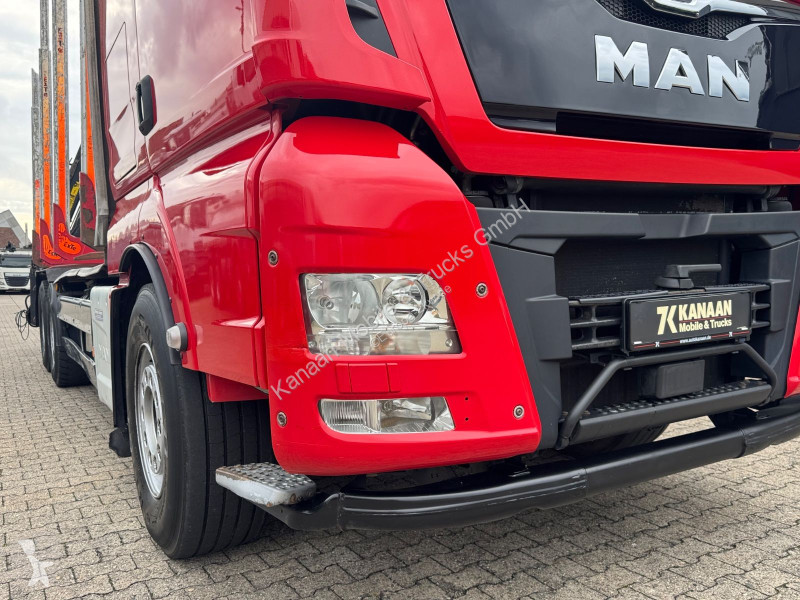 Lastbil MAN 33.500  6x4 Holztransporter Kran...