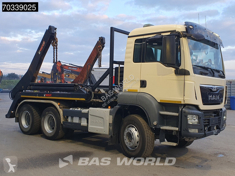 MAN 26.460 6X4 Full Steel Big-Axle Hiab Skip...