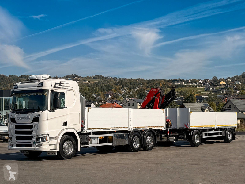 Scania 500 FASSI F235 A.2.26 + FUNK + Anhänger!...