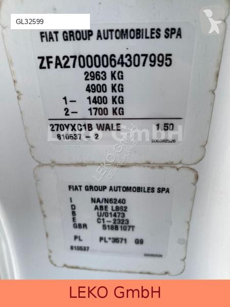 Lastbil Fiat 2,0 Multijet FRCX 09/2024