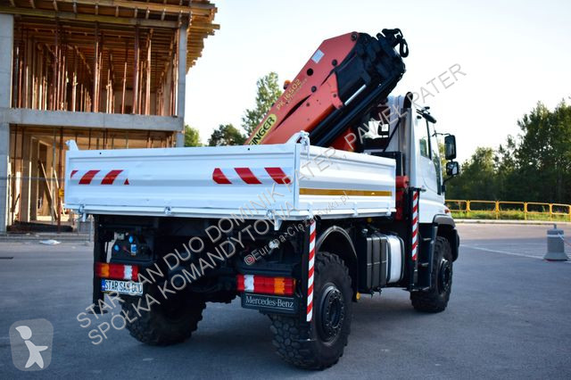 Gebrauchter Unimog Lkw Kippermulde U400 4x4 Palfinger Pk 16502 Crane Kiper Kran 4x4 Kran N 5787