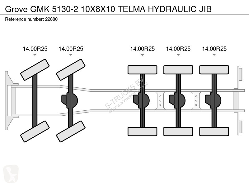Camion Grove 5130-2 10X8X10 TELMA HYDRAULIC JIB