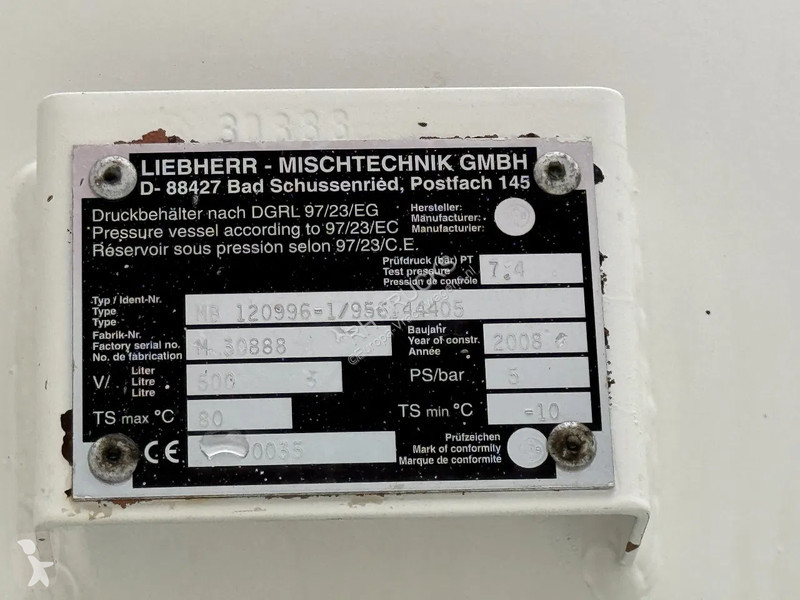 Béton MAN 35.400 8X4 PUTZMEISTER PUMP 21-3 +...