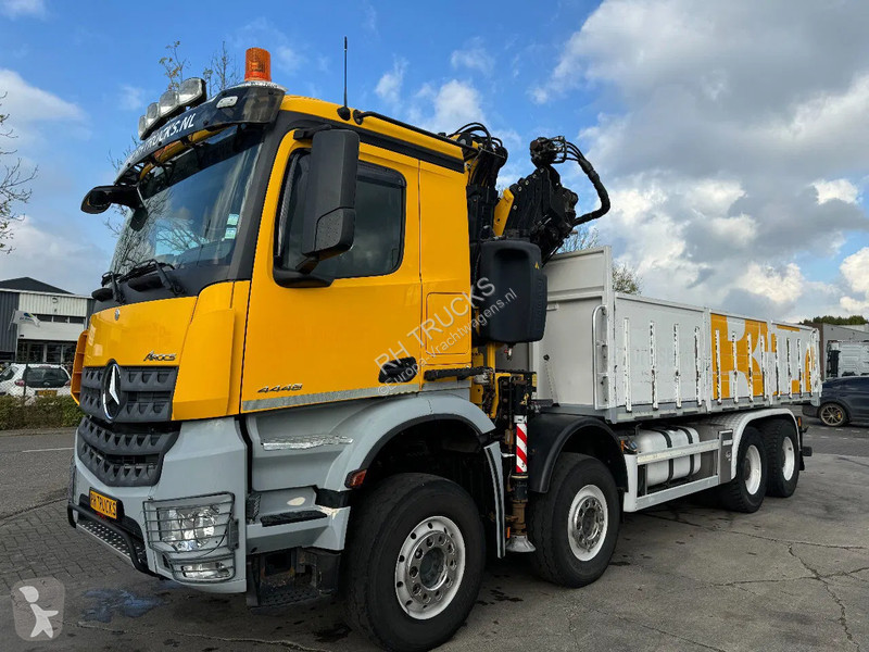 Kamion Mercedes 4448 8X4 + EURO 6 + FASSI F315...