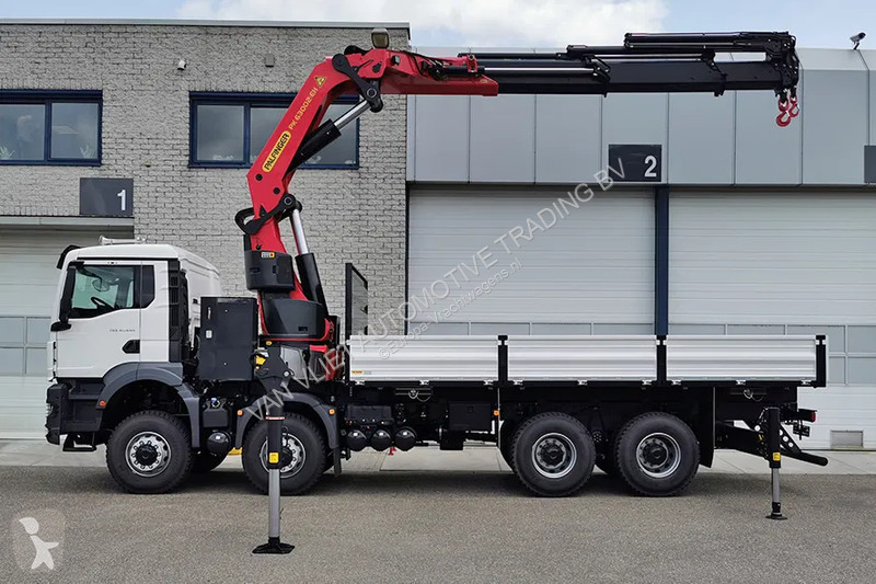 Camion MAN 41.440 BB CH Flatbed with Crane (3...