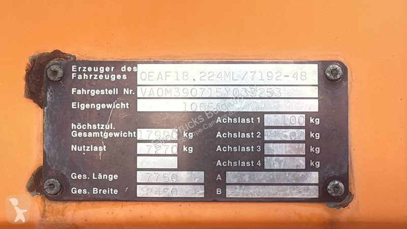 Camion MAN (MANUAL PUMP / MANUAL GEARBOX)