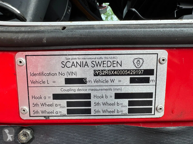 Vrachtwagen Scania R580 6X4 EPSION S27088 2 AXE...